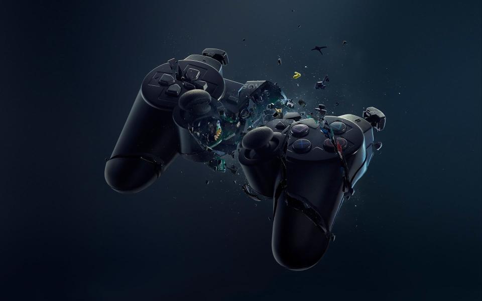 Download black DualShock controller