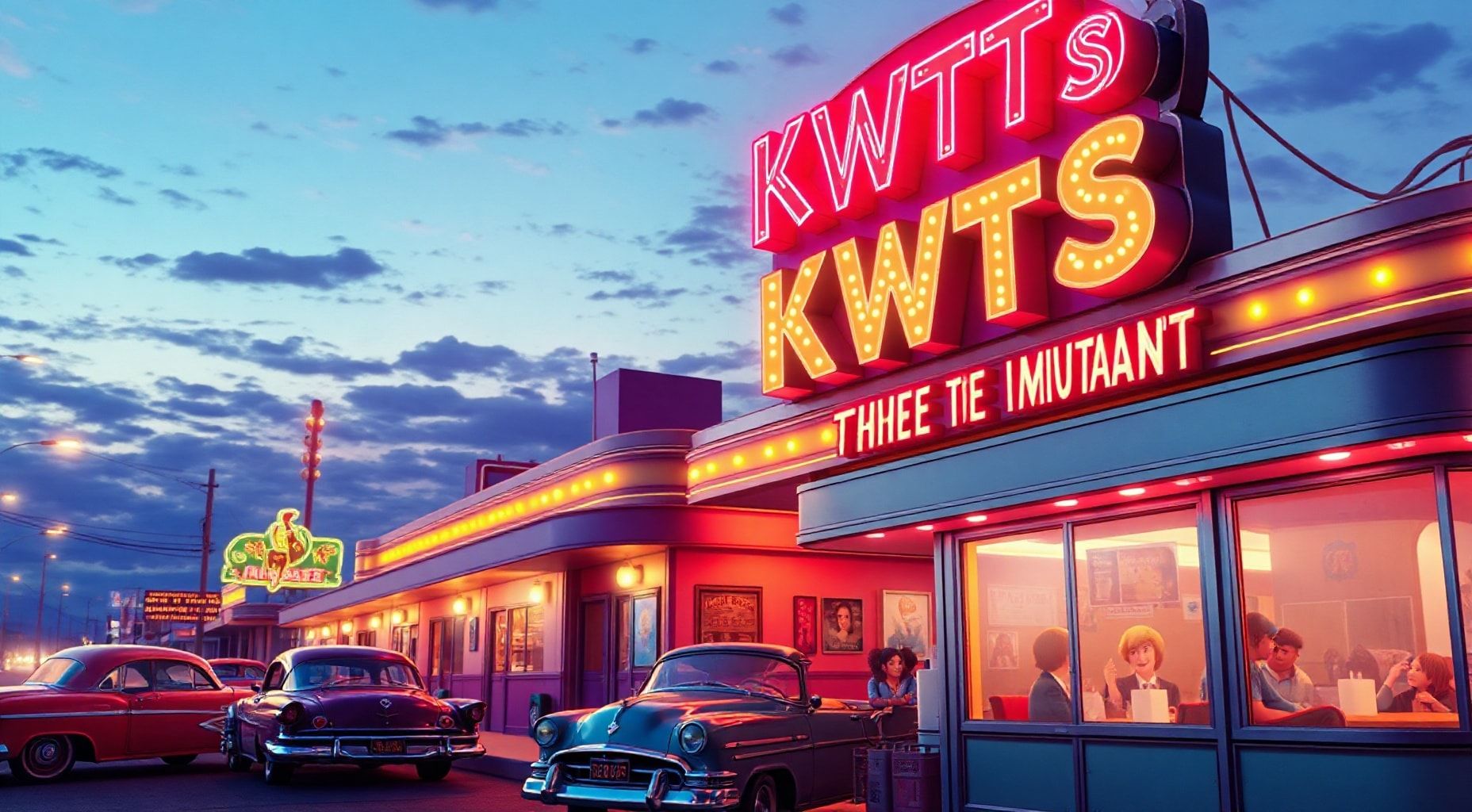 Download 1950s Sign That Says Kwts 