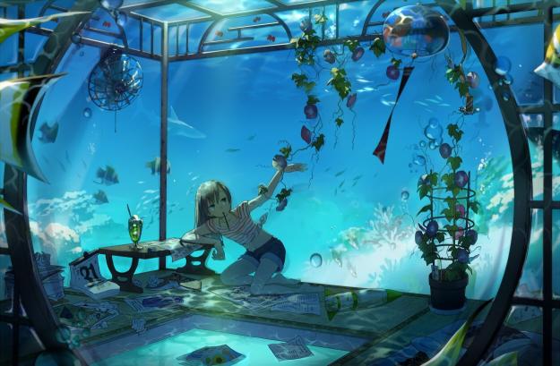 Download Original Characters Underwater Anime