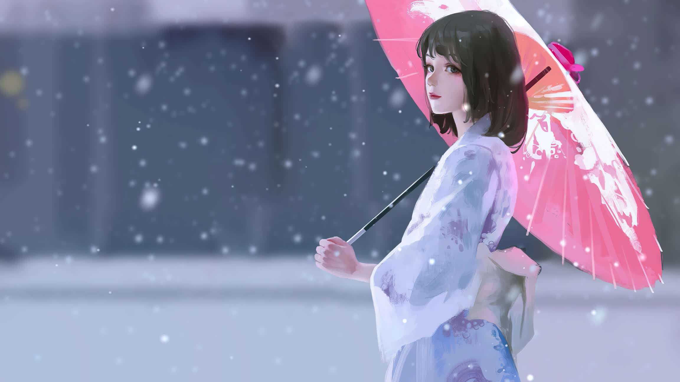 Download Snowing Kimono