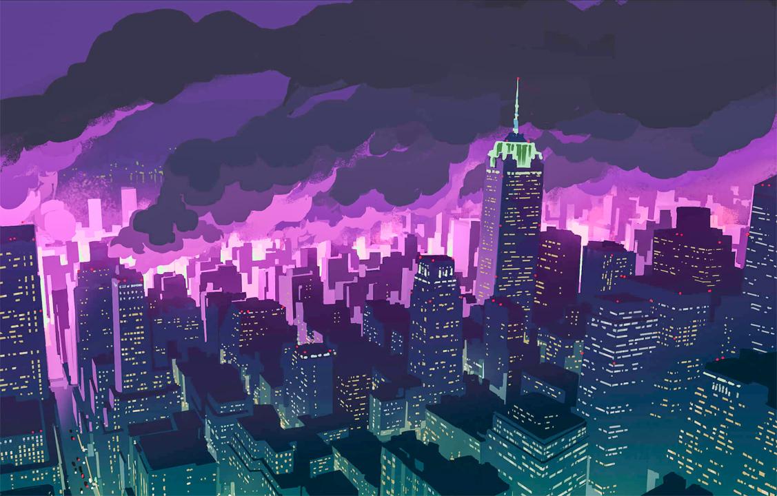 Download Anime Promare City Night