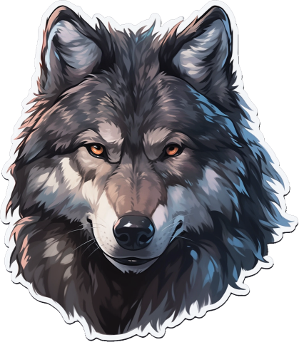 Download Wolf Art Sticker