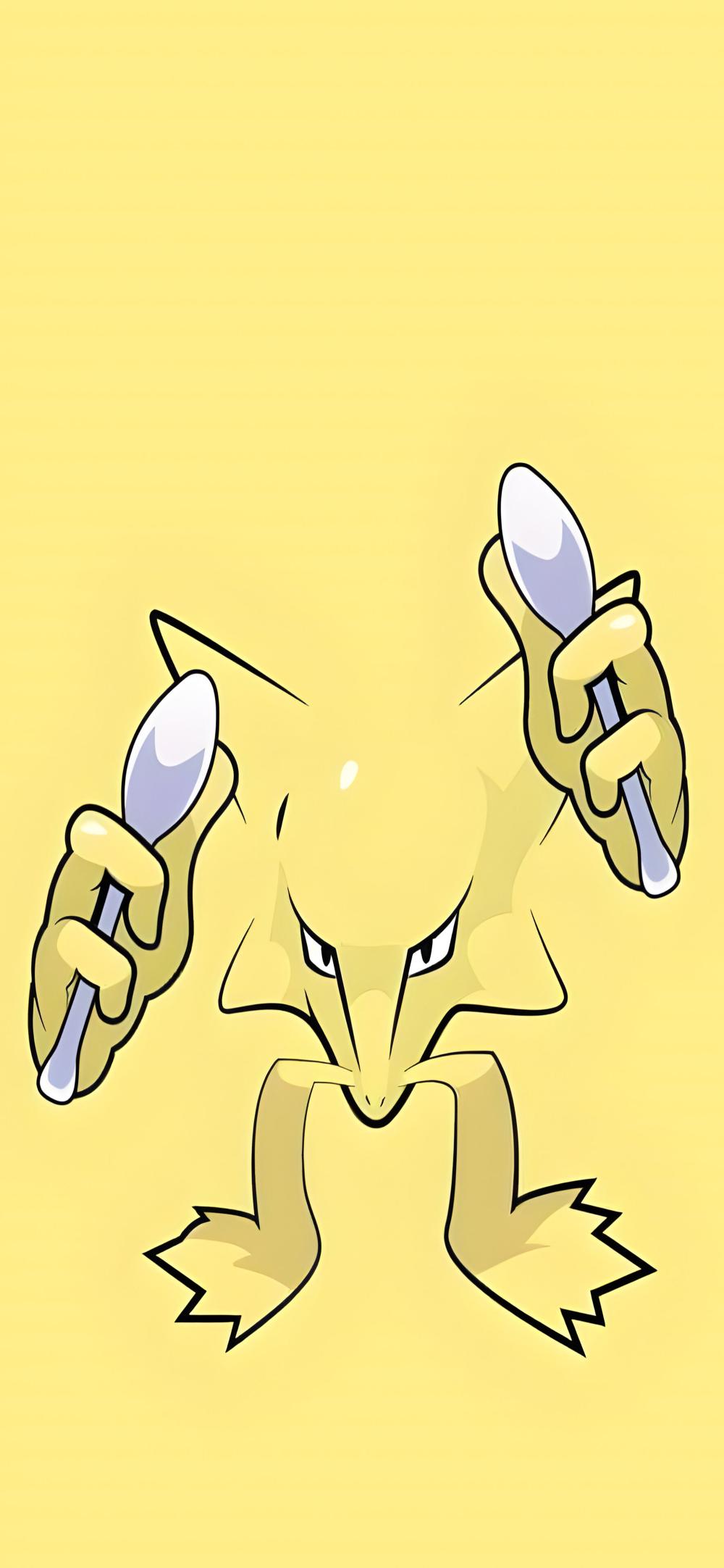 Download Alakazam Pokemon Yellow Background