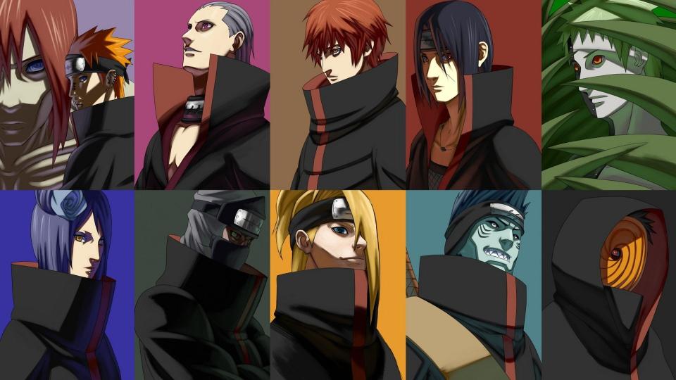 Download Naruto Akatsuki collage Anime