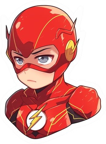 Download Anime Flash Bust Dc Sticker