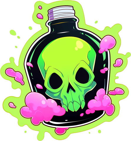 Download Toxic Skull Poison Sticker