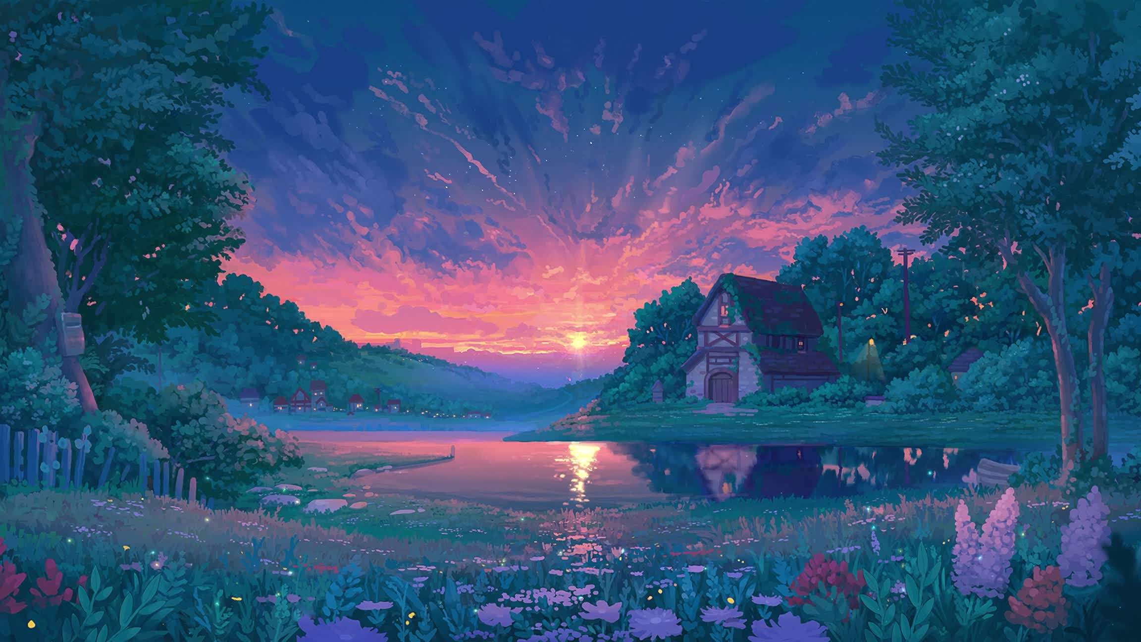 Download Lake Sunset