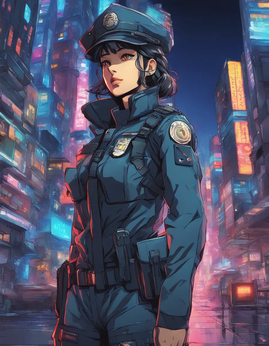 Download 90s Scifi Cyberpunk City Security Officer