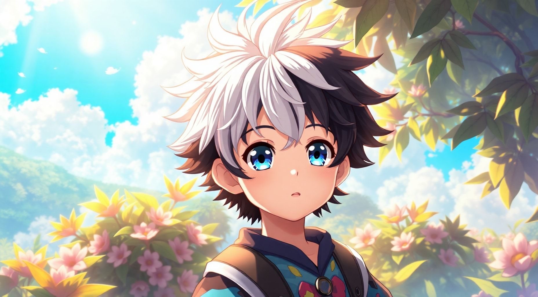 Download A Anime Little Boy With Black