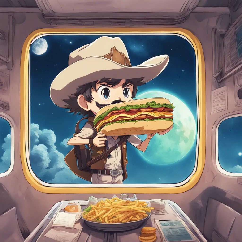 Download A Cowboy Dressed As A Subway