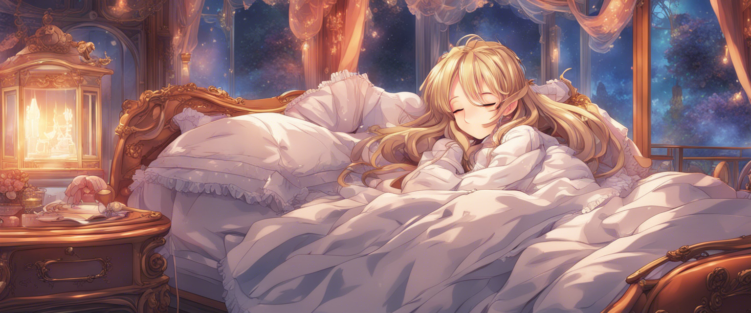 Download A Girl Sleeping In Fancy Bed