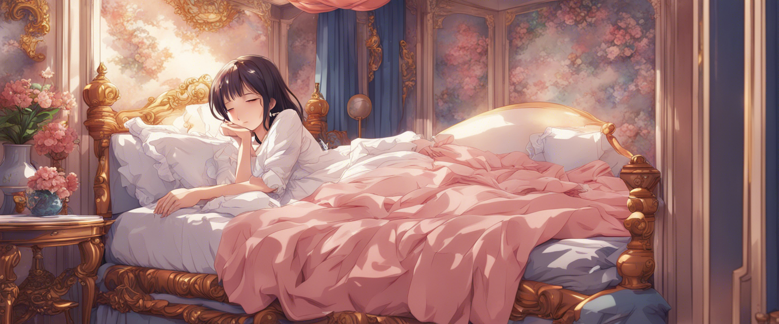 Download A Girl Sleeping In Fancy Bed