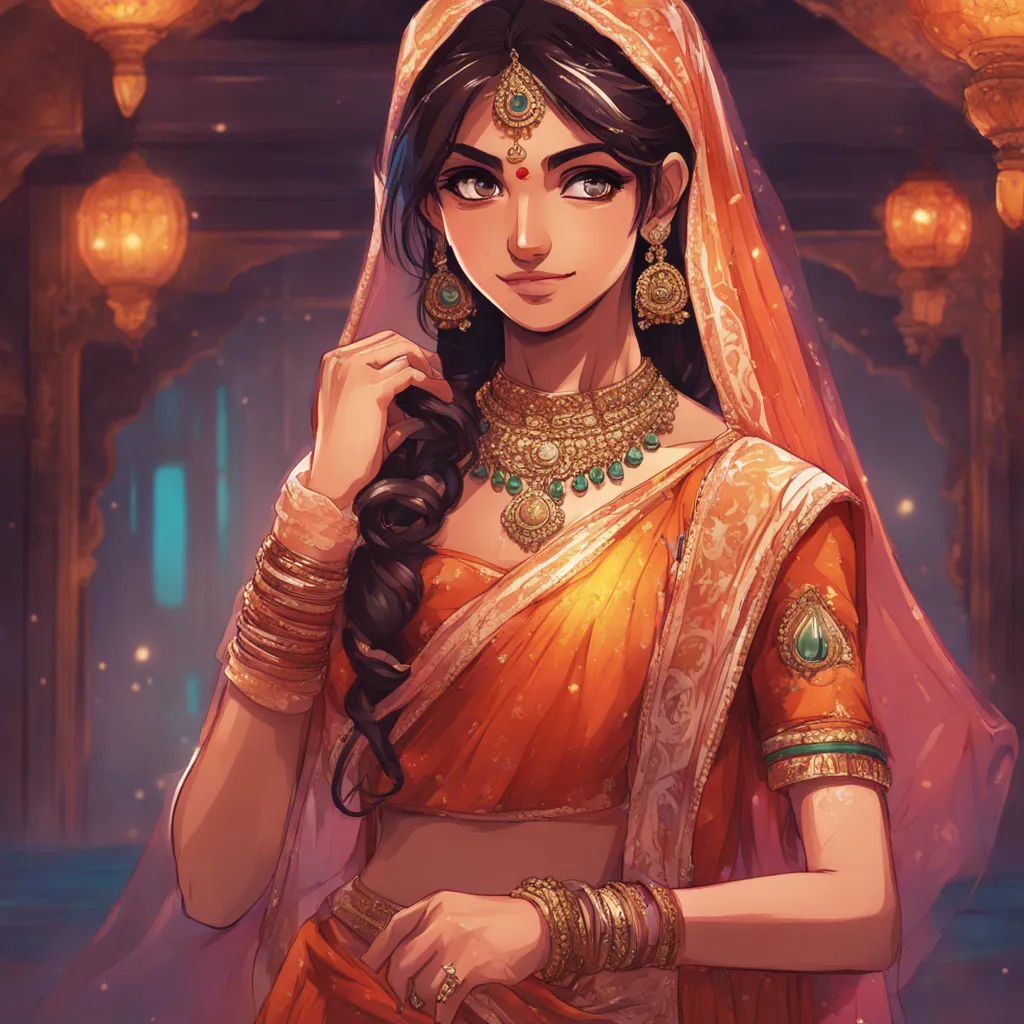 Download A Indian Girl Wearing A Lehenga