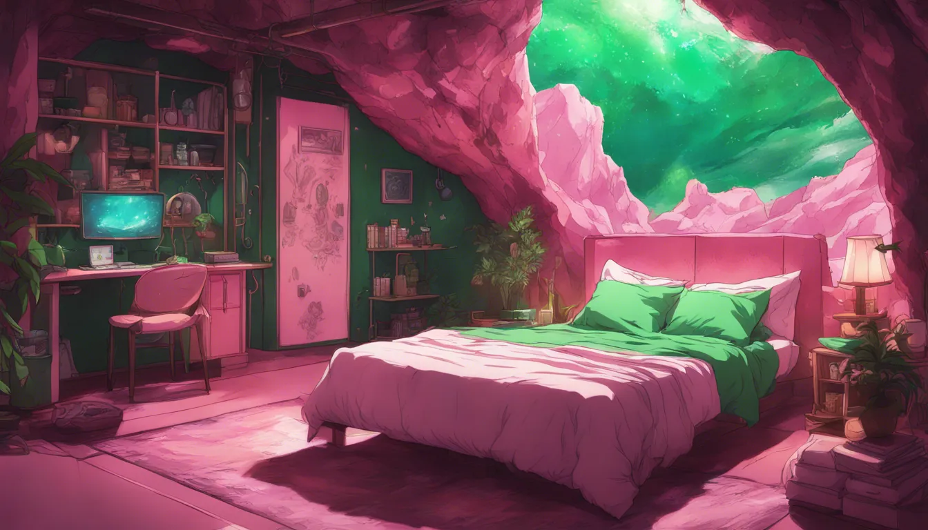 Download A Pink And Green Mystical Cave