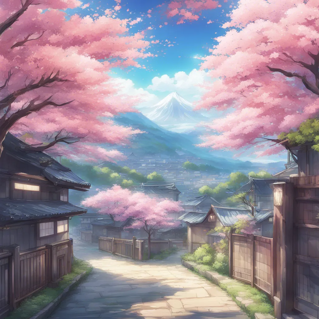 Download A Serene Landscape With Cherry Blossoms