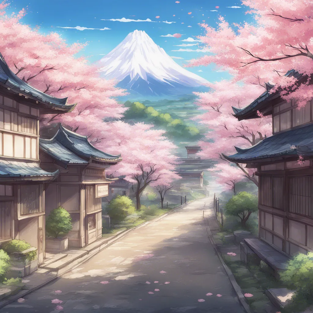 Download A Serene Landscape With Cherry Blossoms