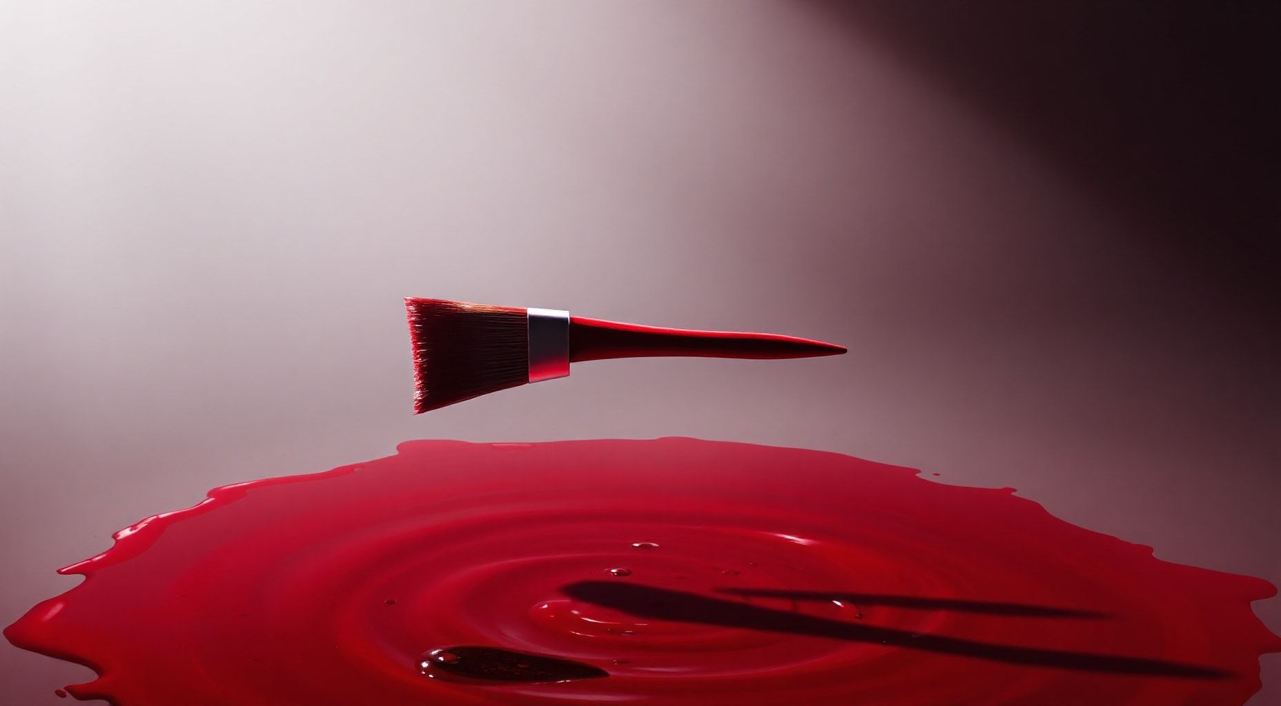 Download A Single Paint Brush Floating In