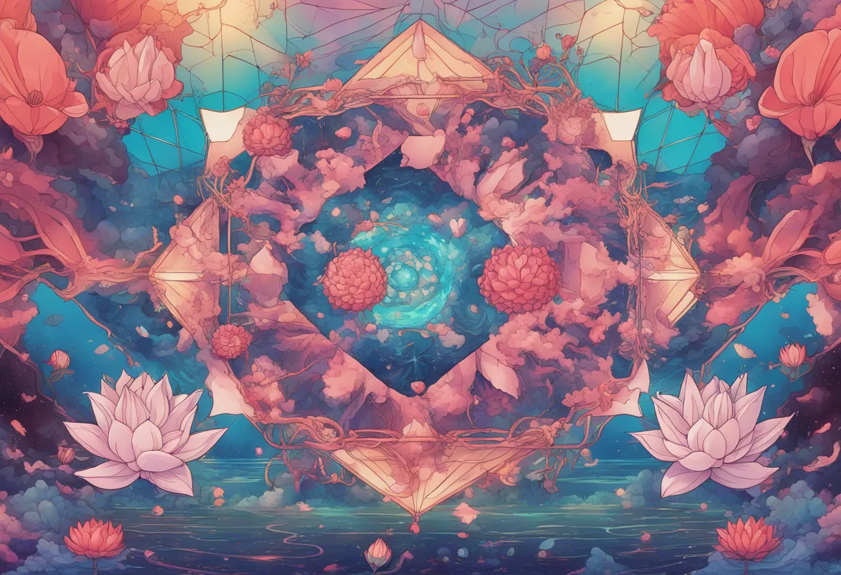 Download An Intricate Geometrics Background With Lotus