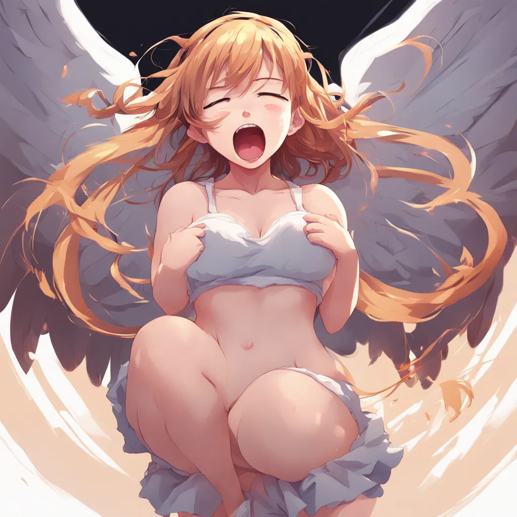 Download Angel Girl With Pudgy Tummy Yawning