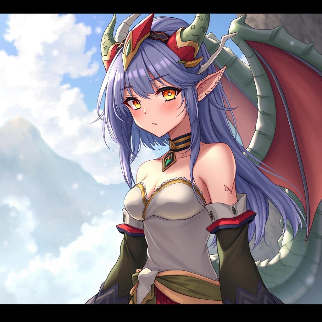 Download Anime A Humanoid Halfdragon