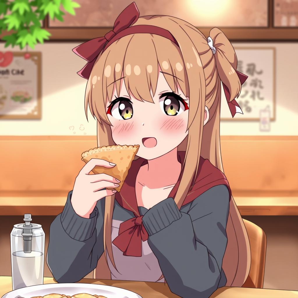 Download Anime Anime Girl Eating