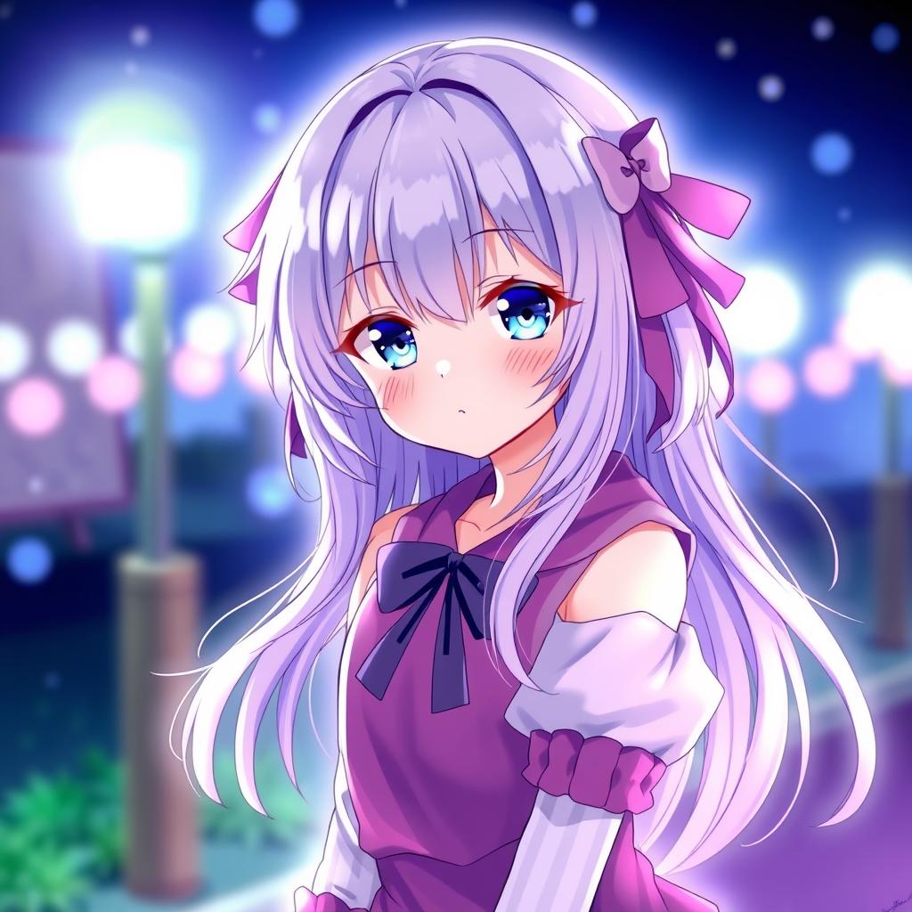 Download Anime Anime Girl Nighttime