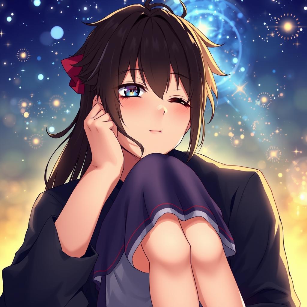 Download Anime Anime Girl Sitting