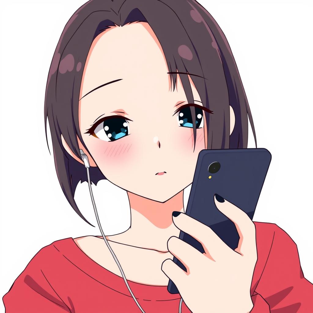 Download Anime Anime Girl Texting