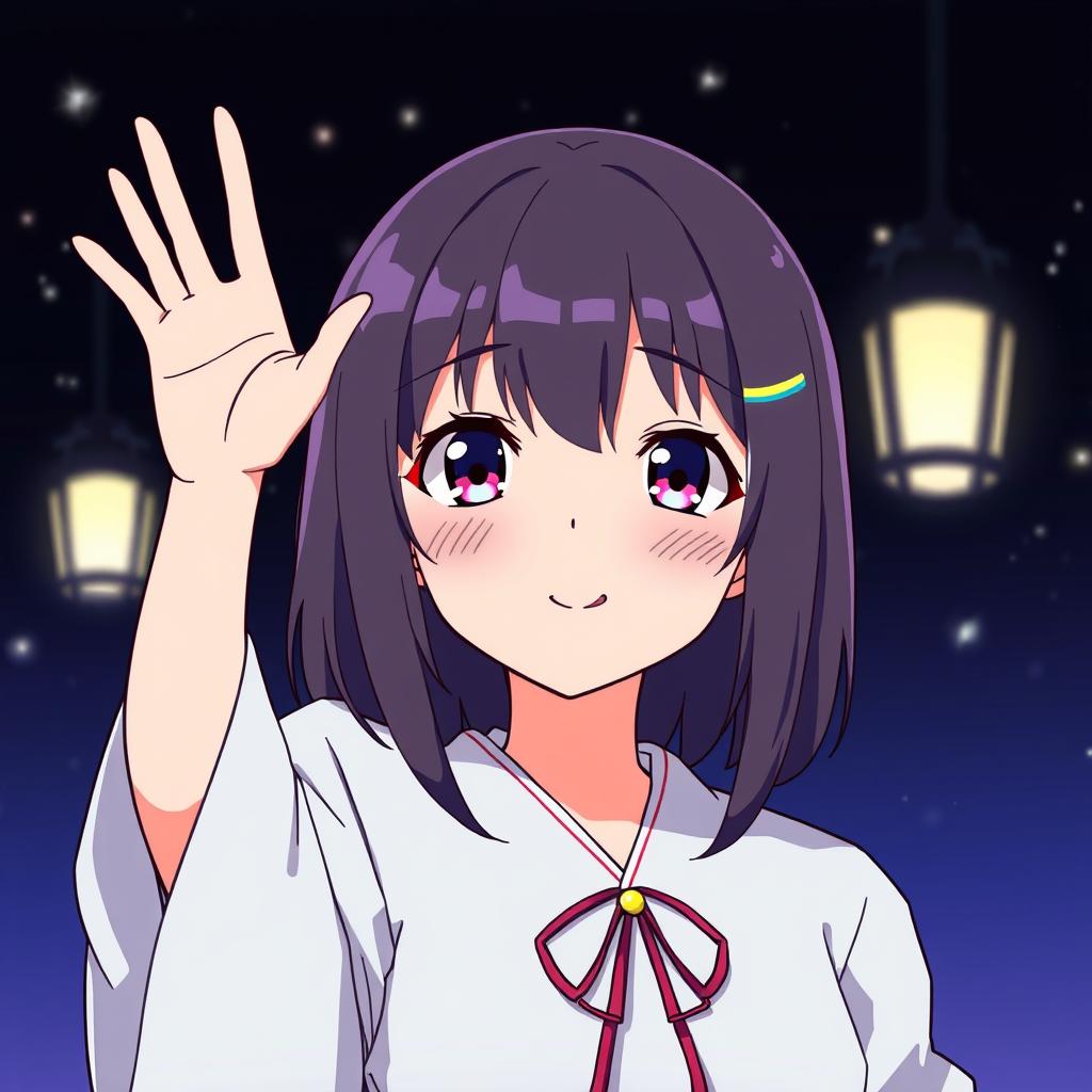 Download Anime Anime Girl Waving