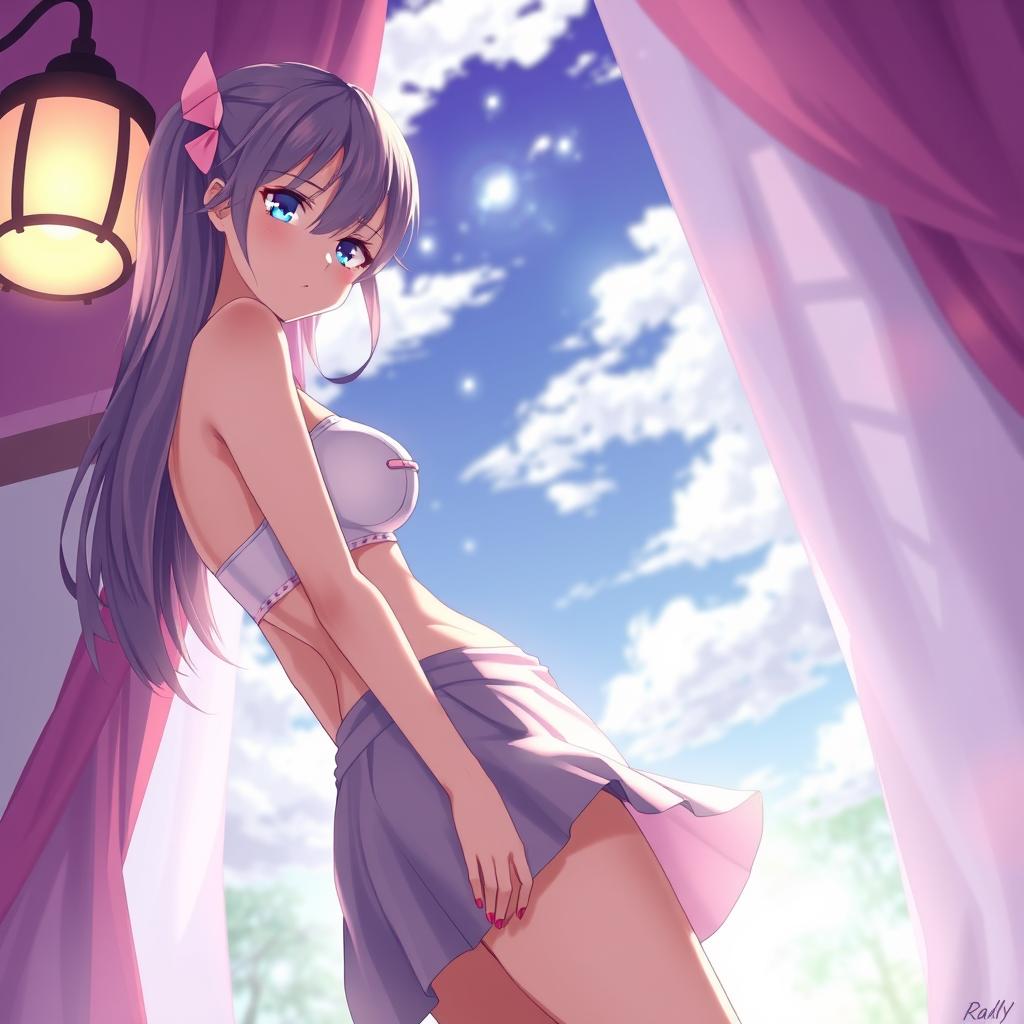 Download Anime Beautiful Girl Wearing