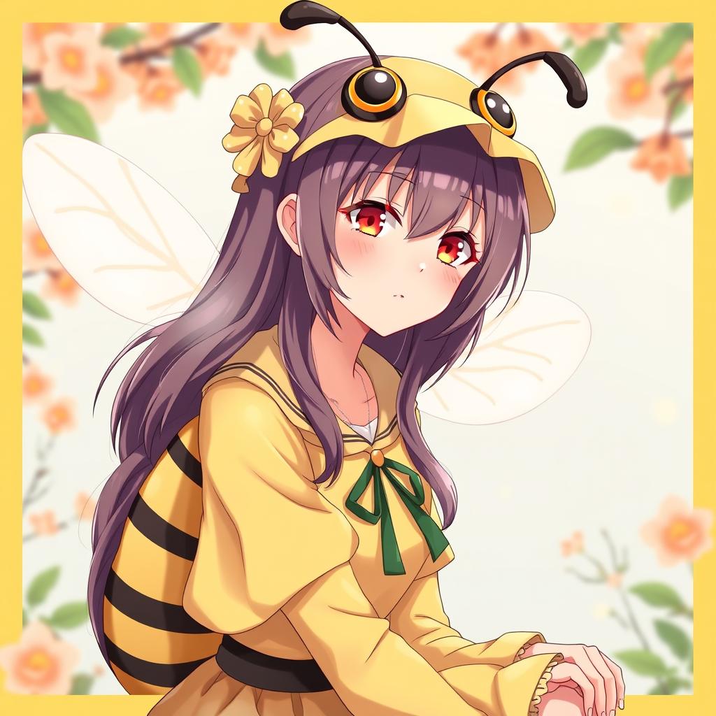 Download Anime Bee Themed Girl