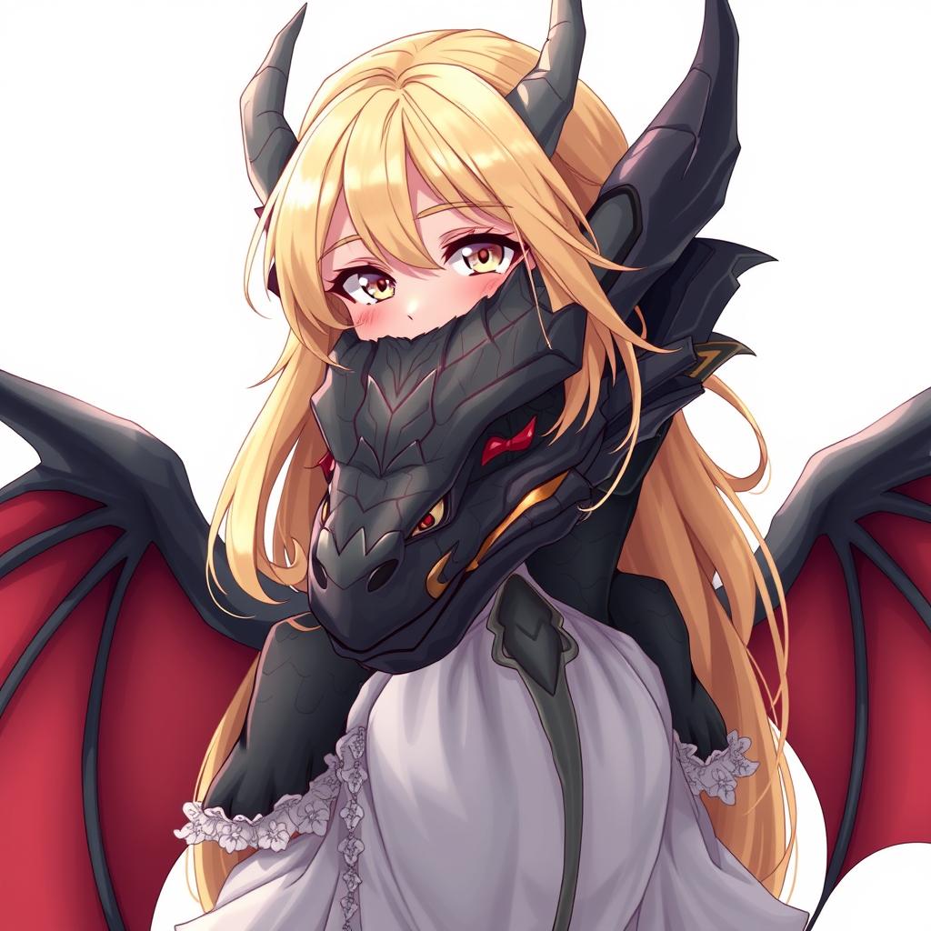 Download Anime Blonde Half Dragon