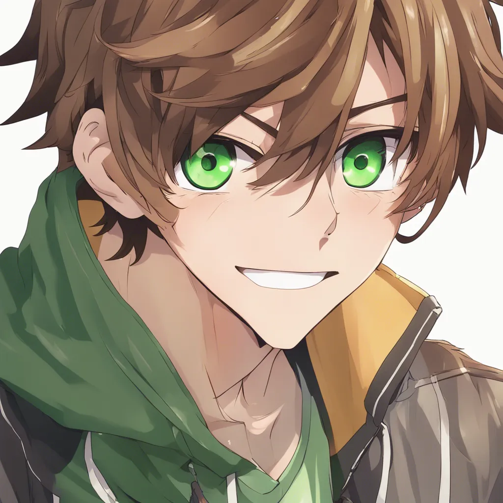 Download Anime Boy With Green Eyes And