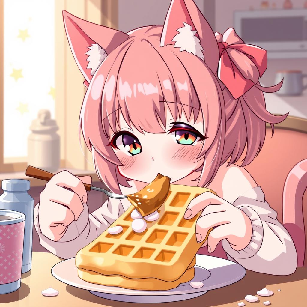 Download Anime Cat Girl Eating