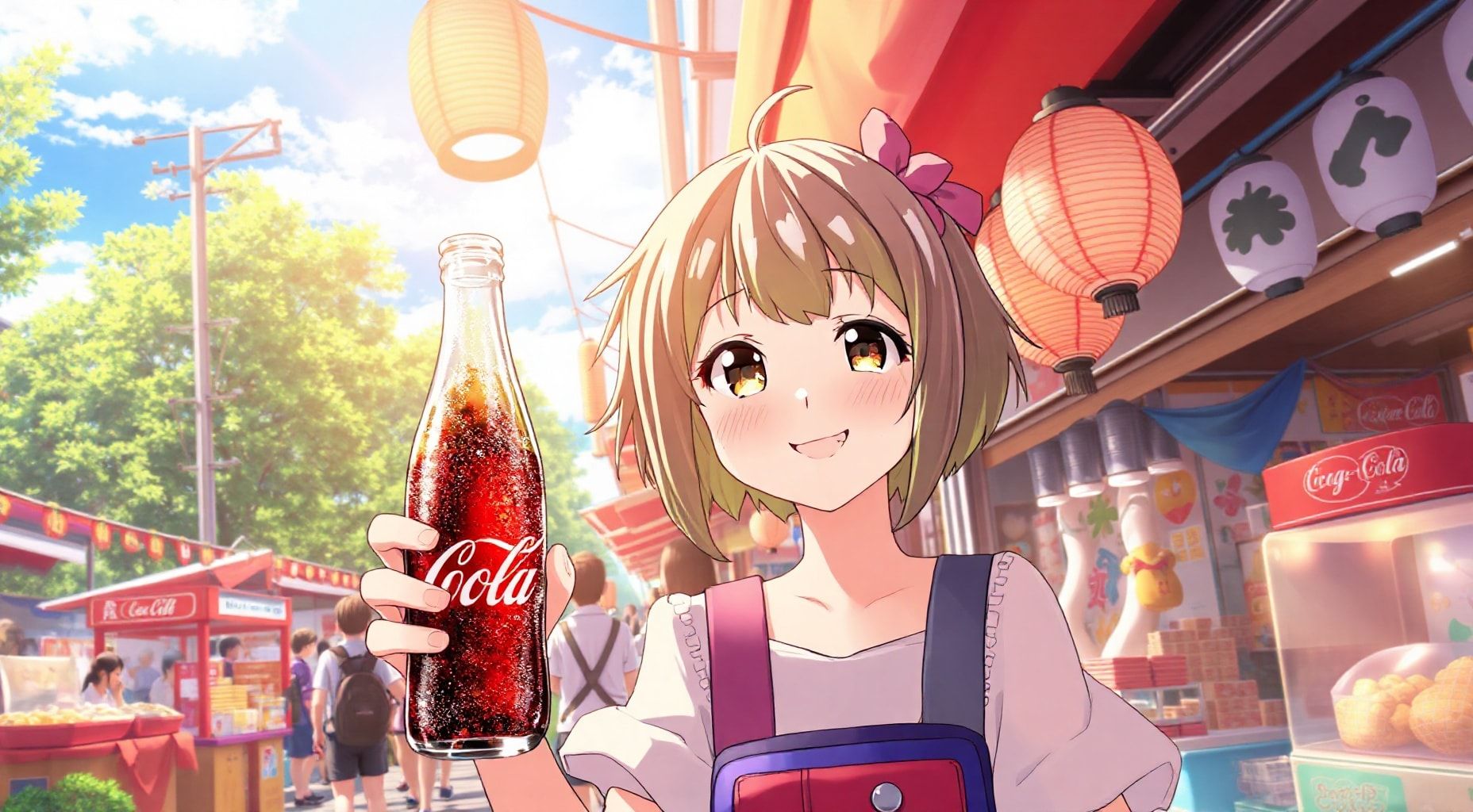 Download Anime Drink Coca Cola