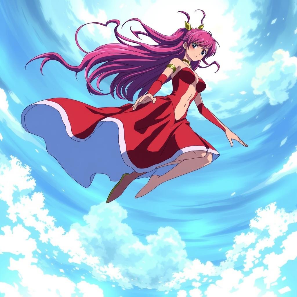 Download Anime Erza Scarlet Floating