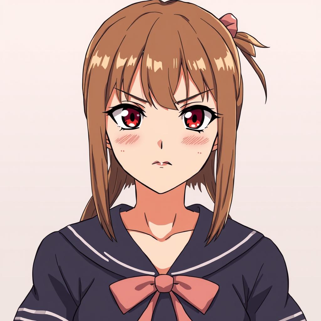 Download Anime  Frowning Girl