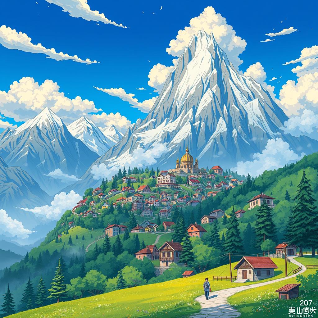 Download Anime Ghibli Style City