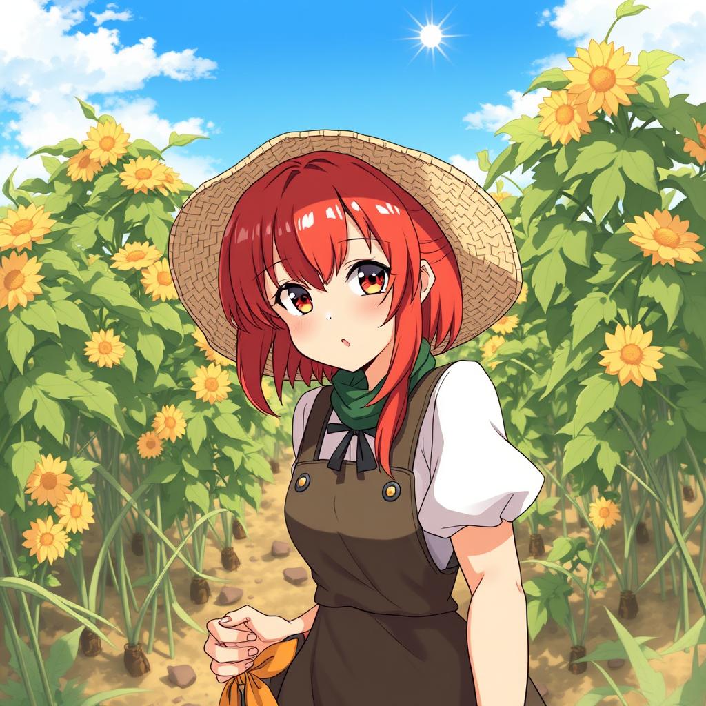 Download Anime Girl Farmer With