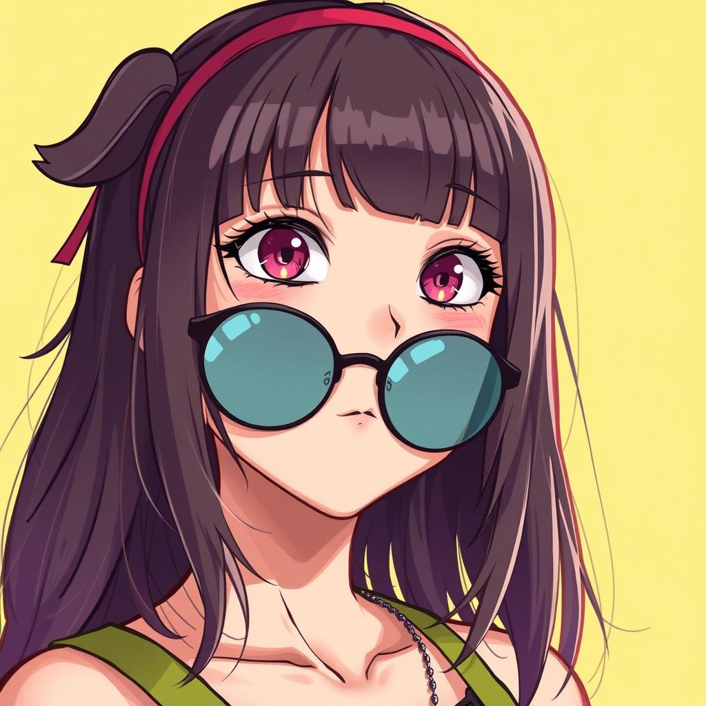 Download Anime Girl Funky Portrait