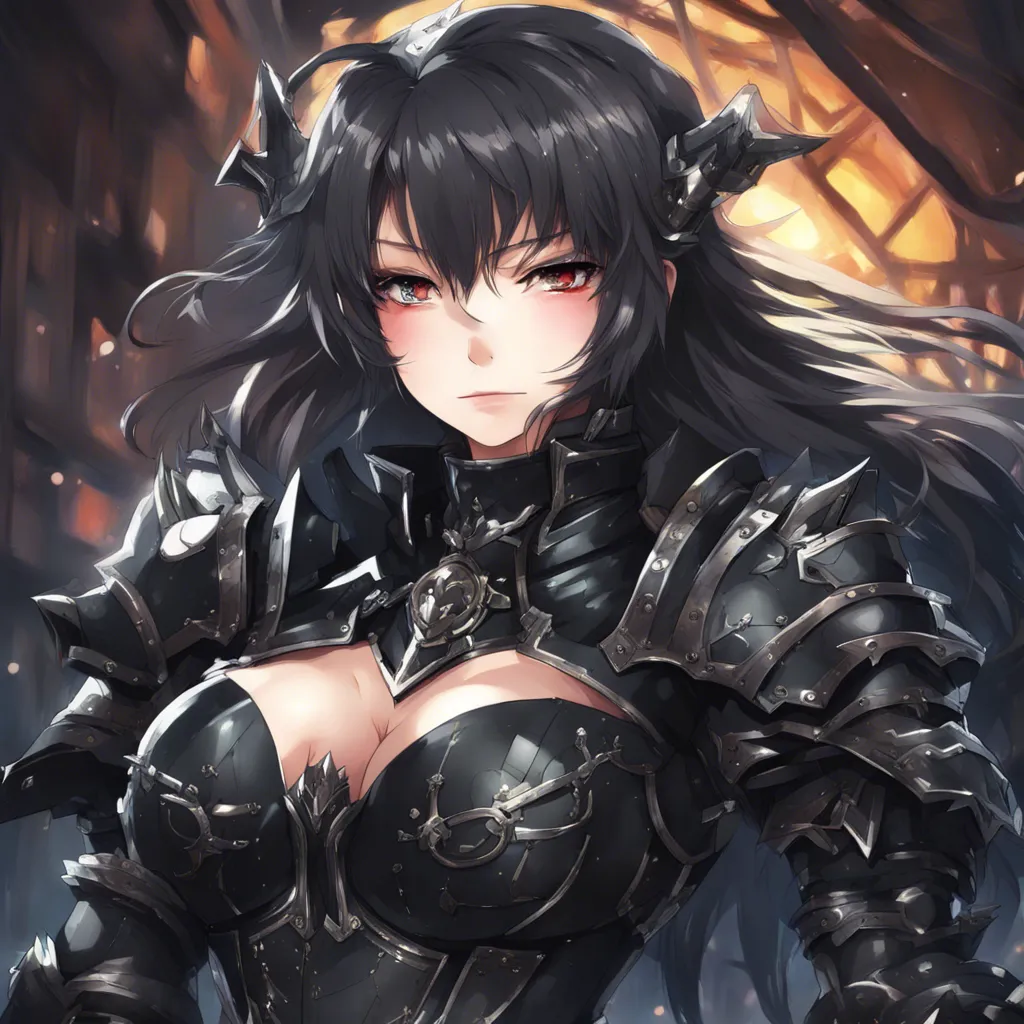 Download Anime Girl In Black Armor