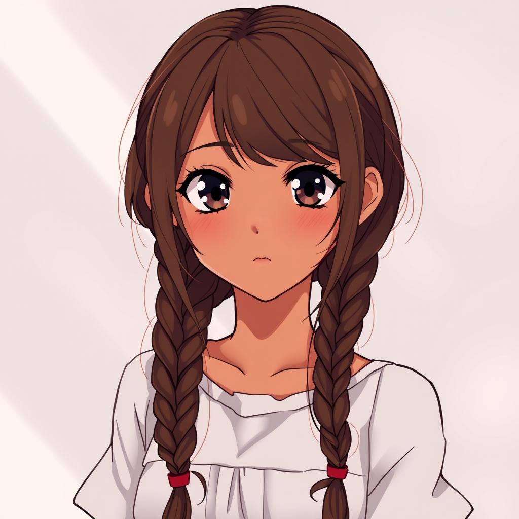 Download Anime Girl Long Brunette