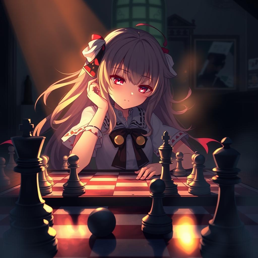 Download Anime Girl Playing Chess