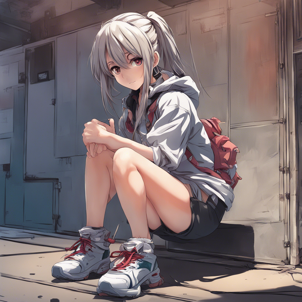 Download Anime Girl Squatting