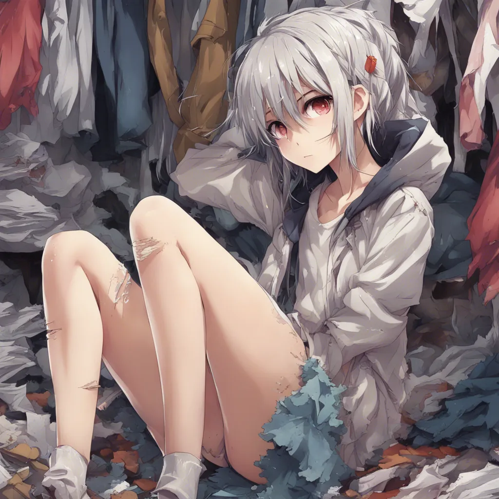 Download Anime Girl Tattered Clothes