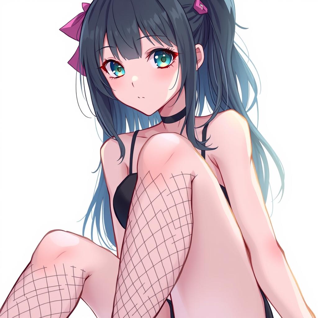 Download Anime Girl With Fishnet