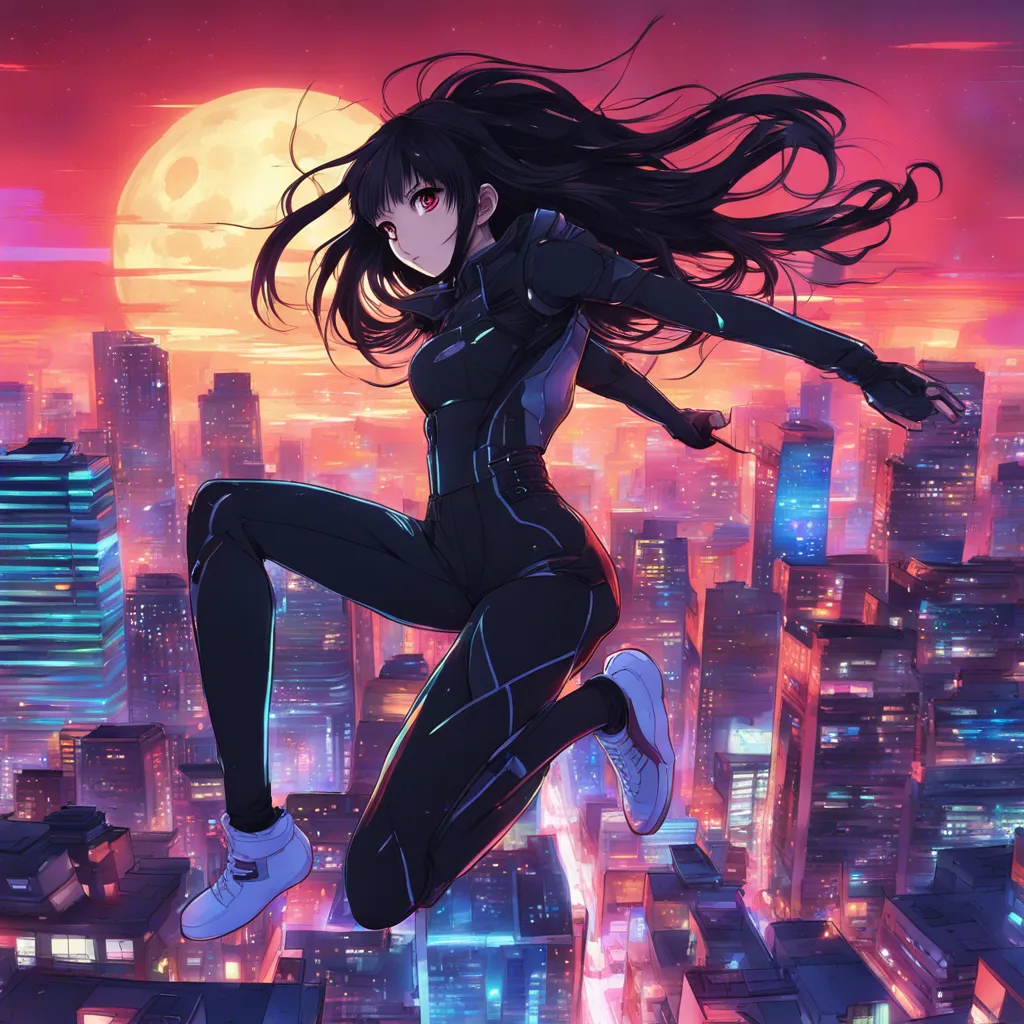 Download Anime Girl With Long Black Hair