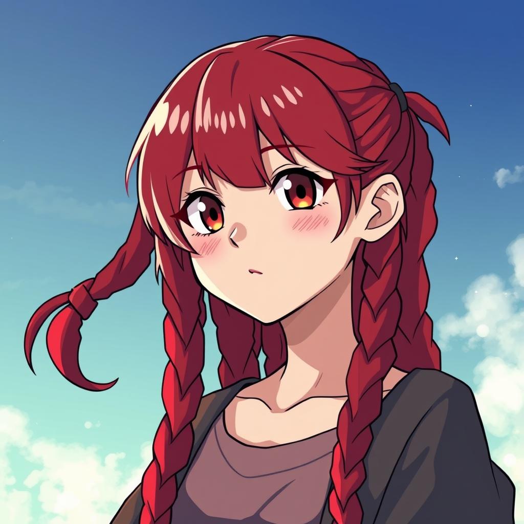 Download Anime Girl With Red