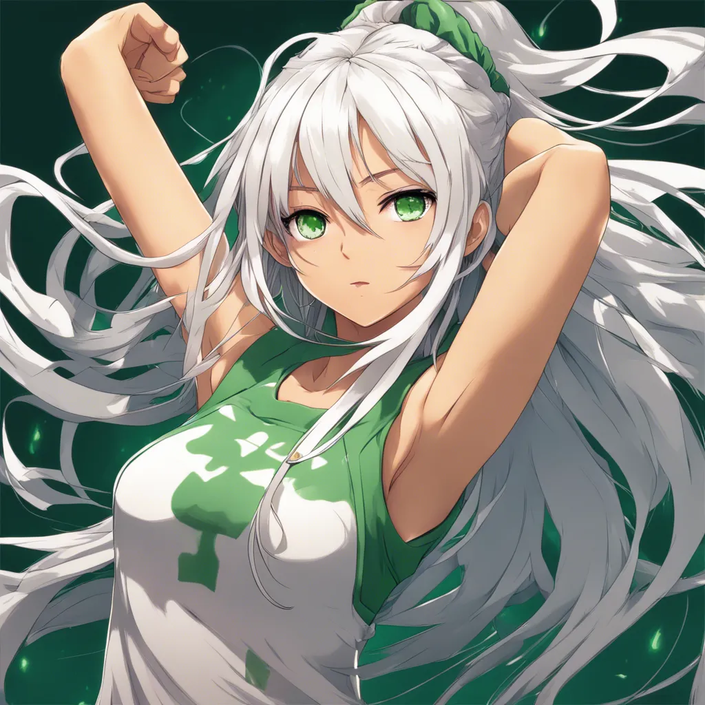 Download Anime Girl With White Long Hair