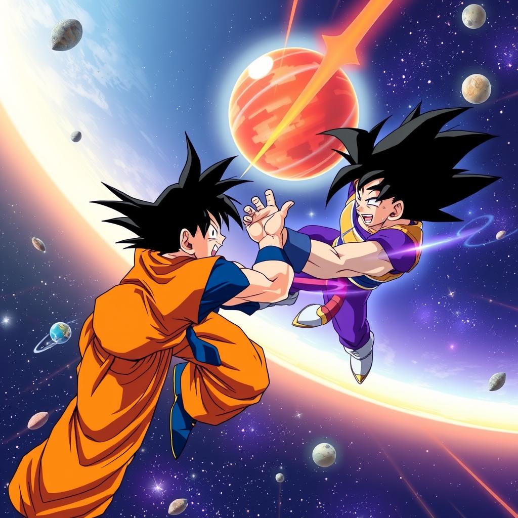 Download Anime Goku Fighting Vegeta